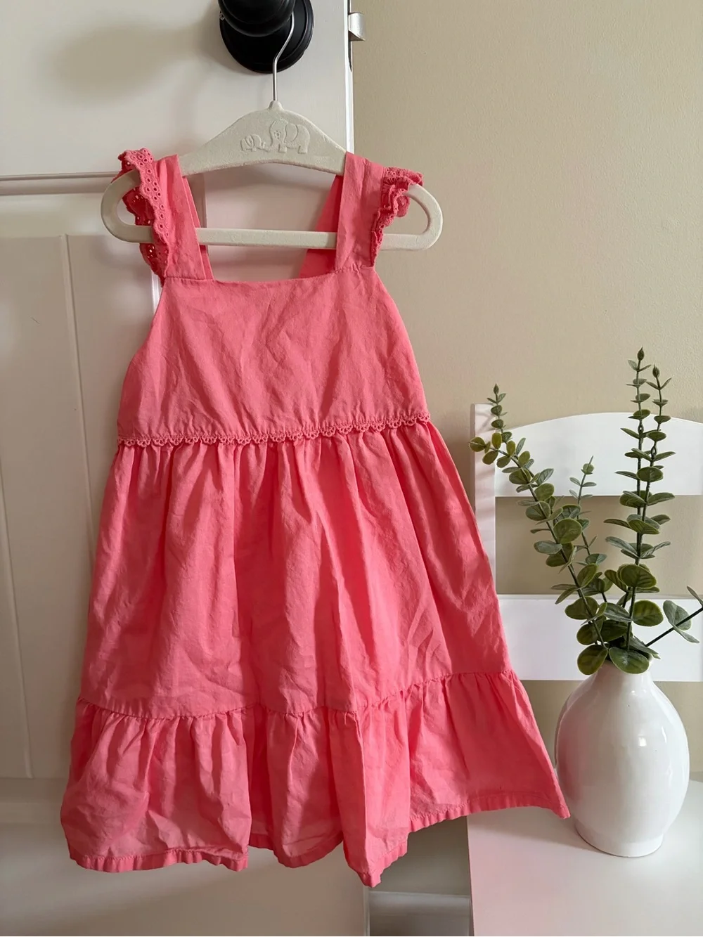 OshKosh B'gosh Coral Pink Sundress with Lace-Trim Straps